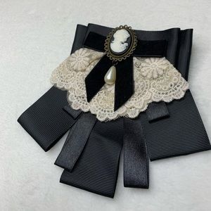 Black brooch